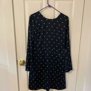 Banana Republic Blue Sheath Dress with Bell Sleeves